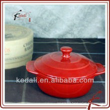 Colored glaze ceramic stockpot with gift box packing